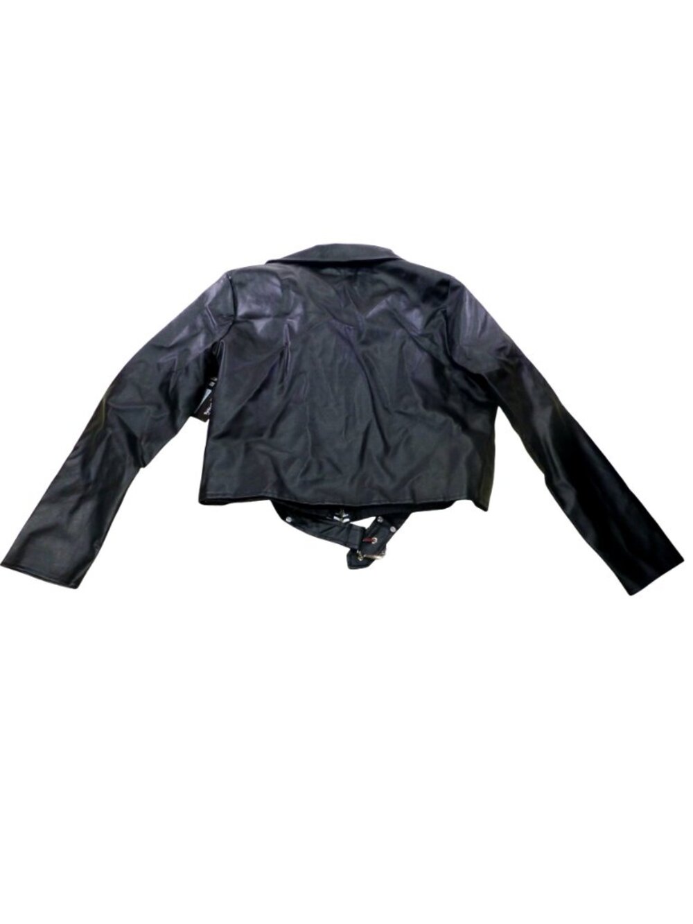 Spirit Halloween Skeleton Faux Leather Jacket With Ribcage & Bone Print -Youth L - Picture 2 of 14